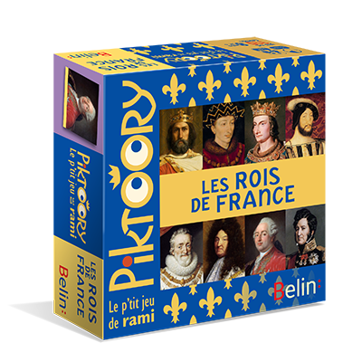 Boîte du jeu Piktoory, les rois de France